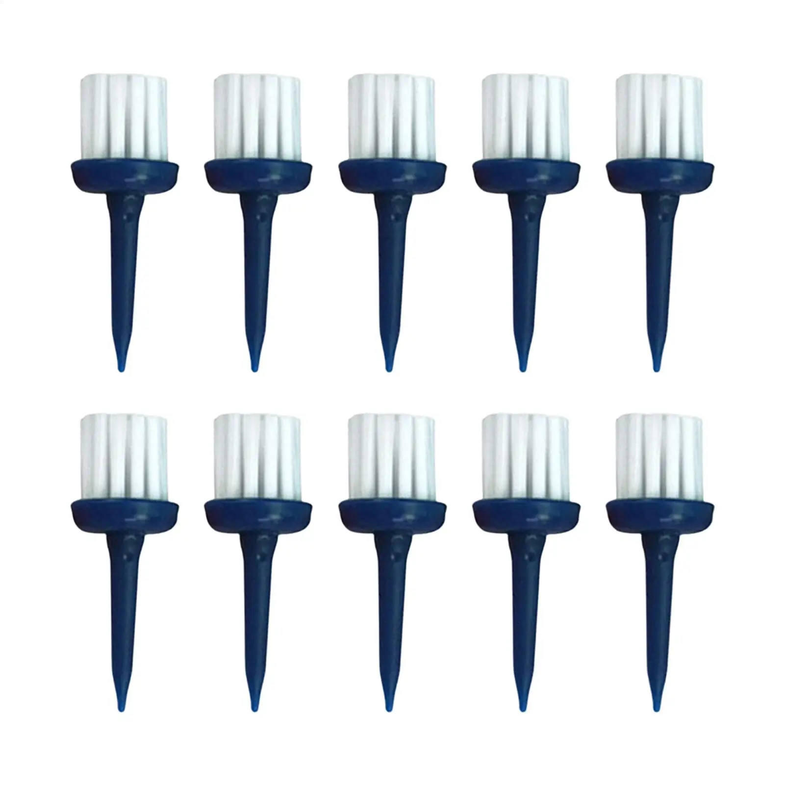 Brush Golf Tees Low Friction Consistent Height Sports Accessories 10-Piece Golf Ball Base Brush Top For Women Men Golfers Indoor