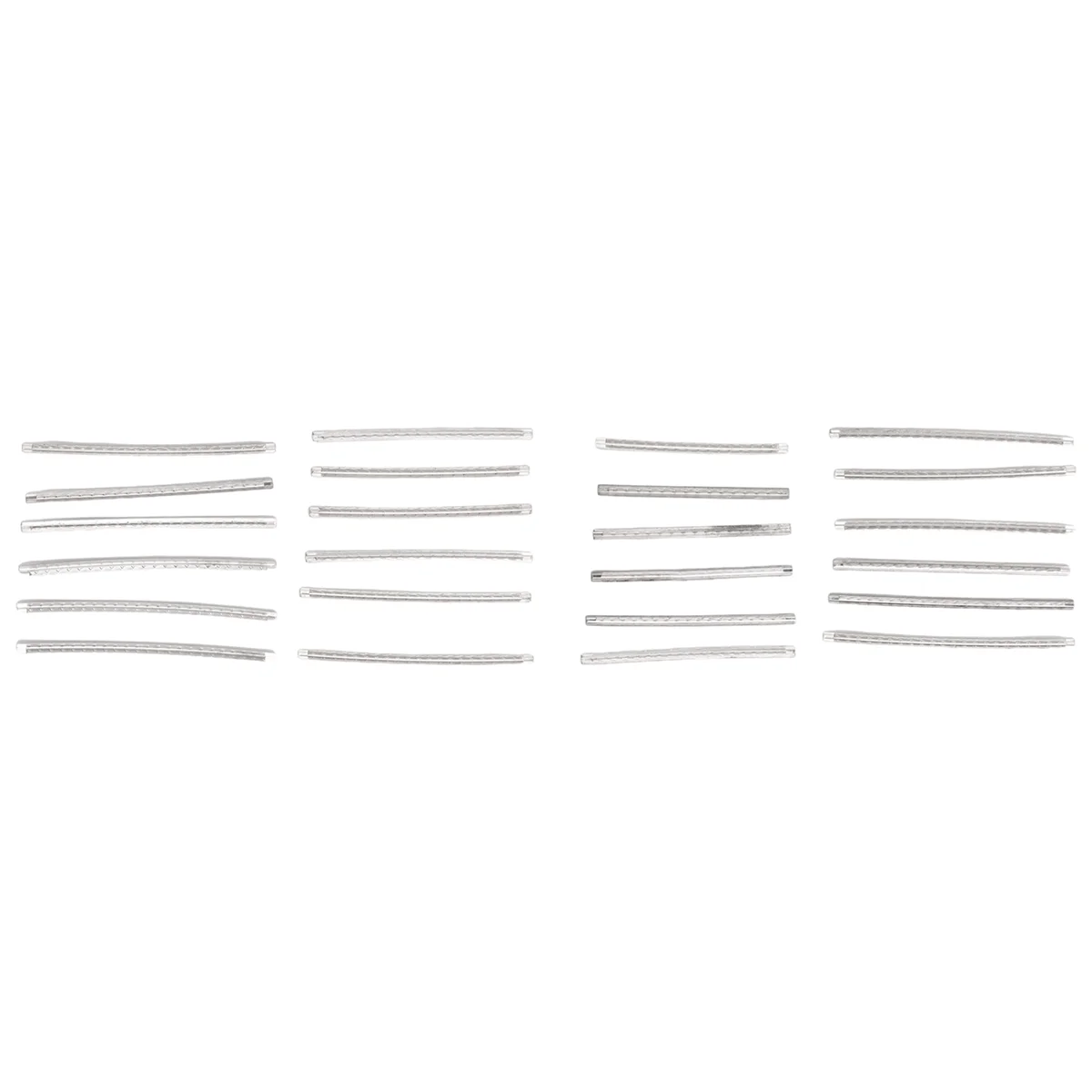 جيتار كهربائي صوتي عملي 2.9 ملم، 24 سلك فريت، مجموعة أسلاك فريت، فضي