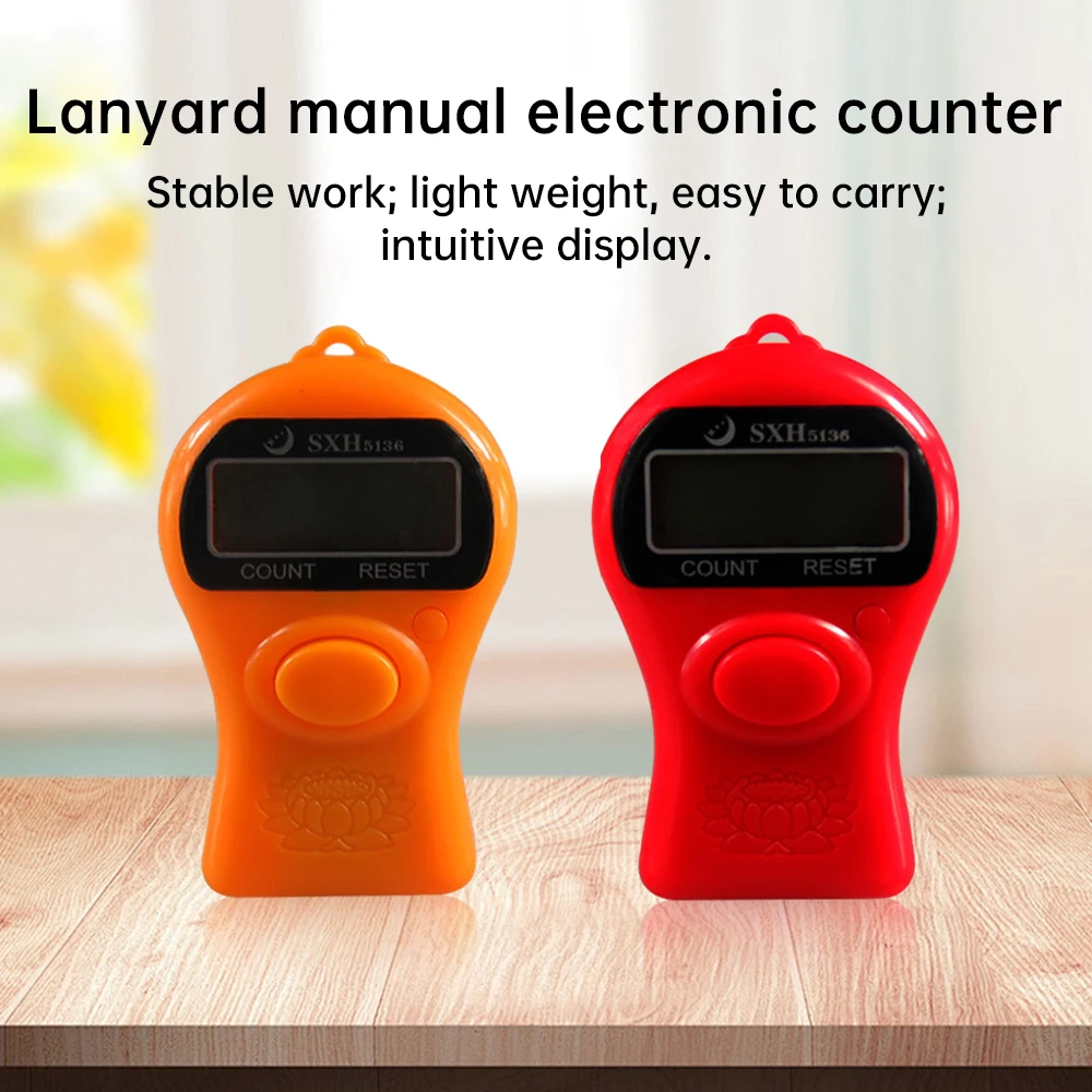 5 Digits Counter Stitch Marker Row Finger Precision LCD Electronic Digital Count Meter Portable Mini Knitting Sewing Tools