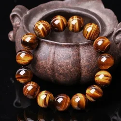 Natural Stone 6/8/10mm Beads Tiger Eye Bracelet Classic Men Women Buddha Black Lava Bracelets Minimalist Yoga Meditation Jewelry