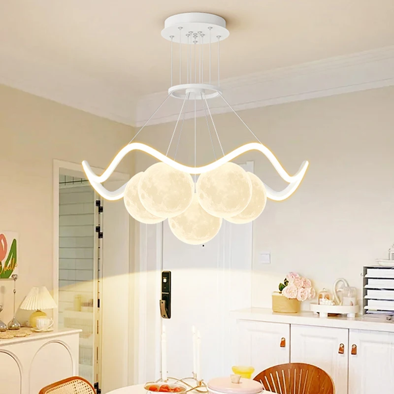현대적인 LED 펜던트 조명, 로맨틱한 버블 샹들리에, 거실, 다이닝룸, 침실용, 디밍 가능한 조명, 홈 데코, 럭셔리 조명기구