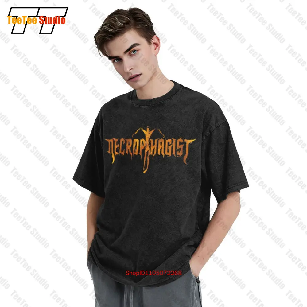 تي شيرت Necrophagist 'Epitaph Logo' الكلاسيكي للجنسين ZQY1