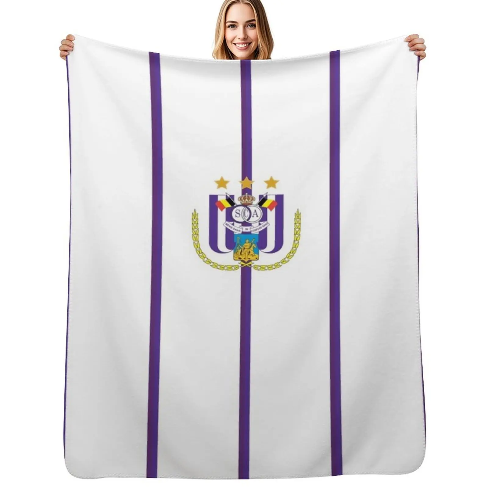 Anderlecht Throw Blanket Luxurious Soft Fuzzy Blanket for Sofa Bed