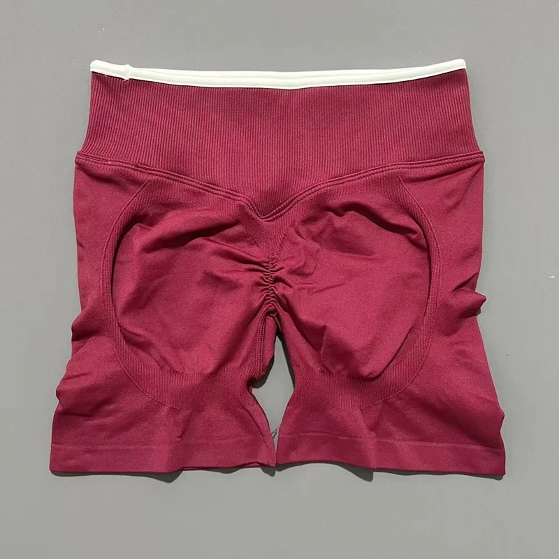 HISTELLO Ignite Sculpt Scrunch Shorts für Damen, Nahtlose Niedriggeschnittene Scrunch-Shorts mit Po-Lifting-Effekt, Sexy Gym Yoga Fitness Workout Biker-Shorts – Detail 21