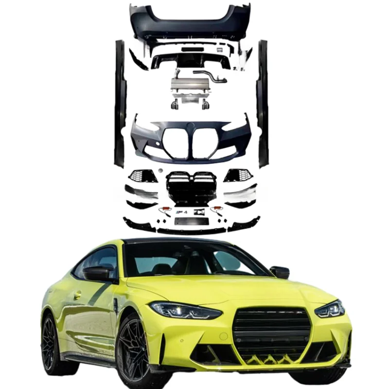 High Quality Carbon Fiber M4 Wide Body Kit Fit 4 Series G22 G23 430i M440i 2019-2023 M Style Full Body Kit Car Exterior Upgrade