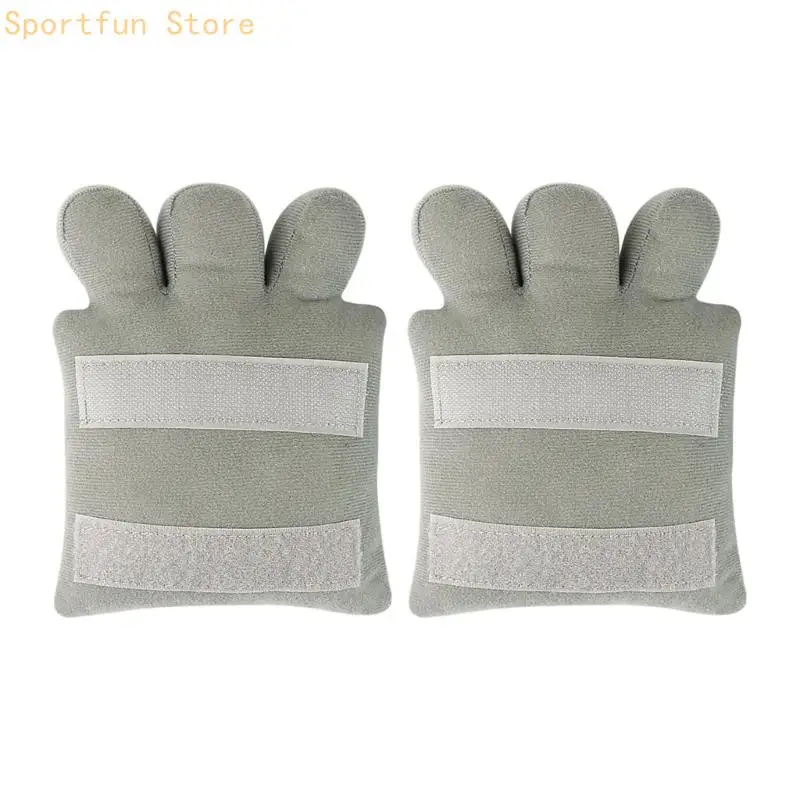 Hand Exercise Pad for Finger Separation Support, Breathable Polyester Hand Grip Training Pad with Hook and Loop Strap X7JD