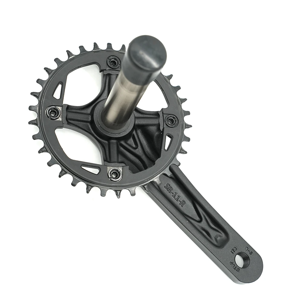 Promotion Price 2-Piece Aluminum Alloy Bicycle Crankset 36T Chainwheel For Road Bicycles