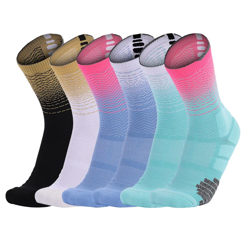 Men Motion Competition Cycling Socks Men Women Sport Riding Socks Mesh Basketball Badminton Racing Socks Calcetines