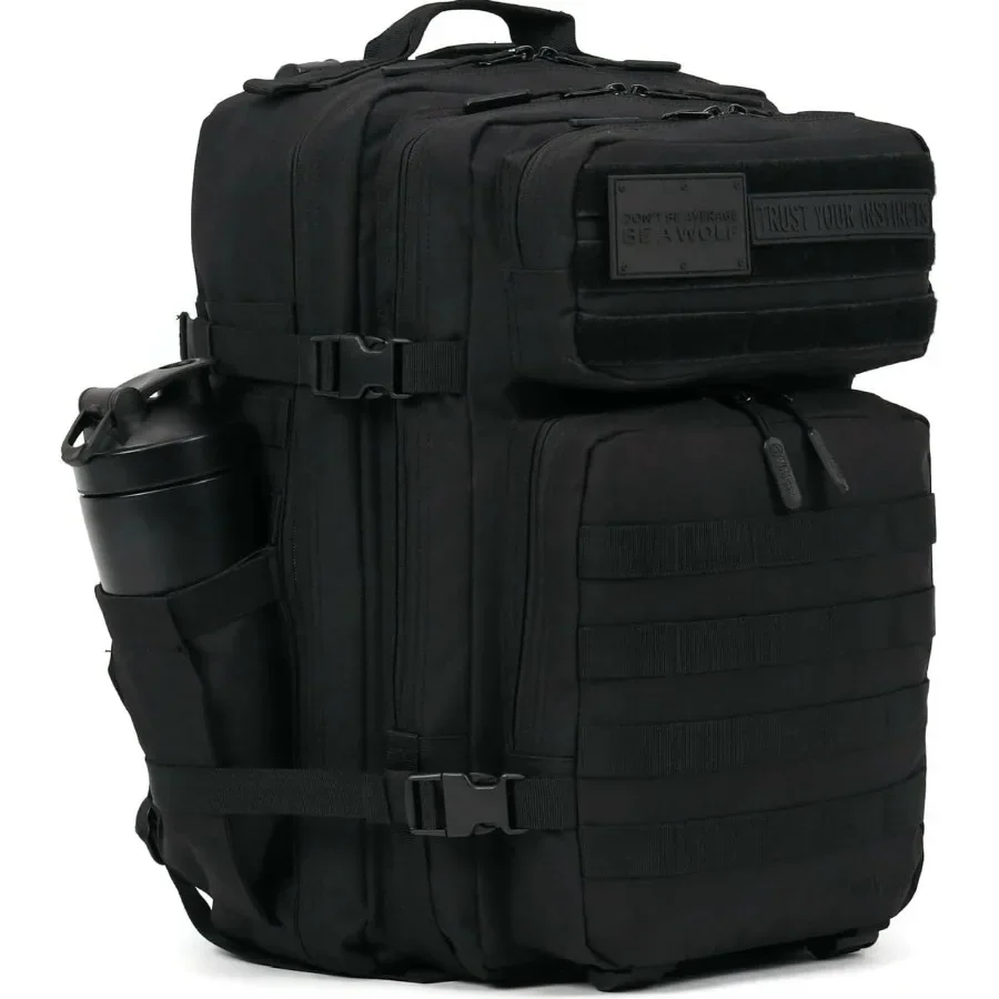 WOLFpak 45L Athletic Gym Rucksack – Robustes, wasserdichtes 1000D-Oxford-Material mit MOLLE-Gurtband, Laptoptasche und Dual-Cup-Halterung