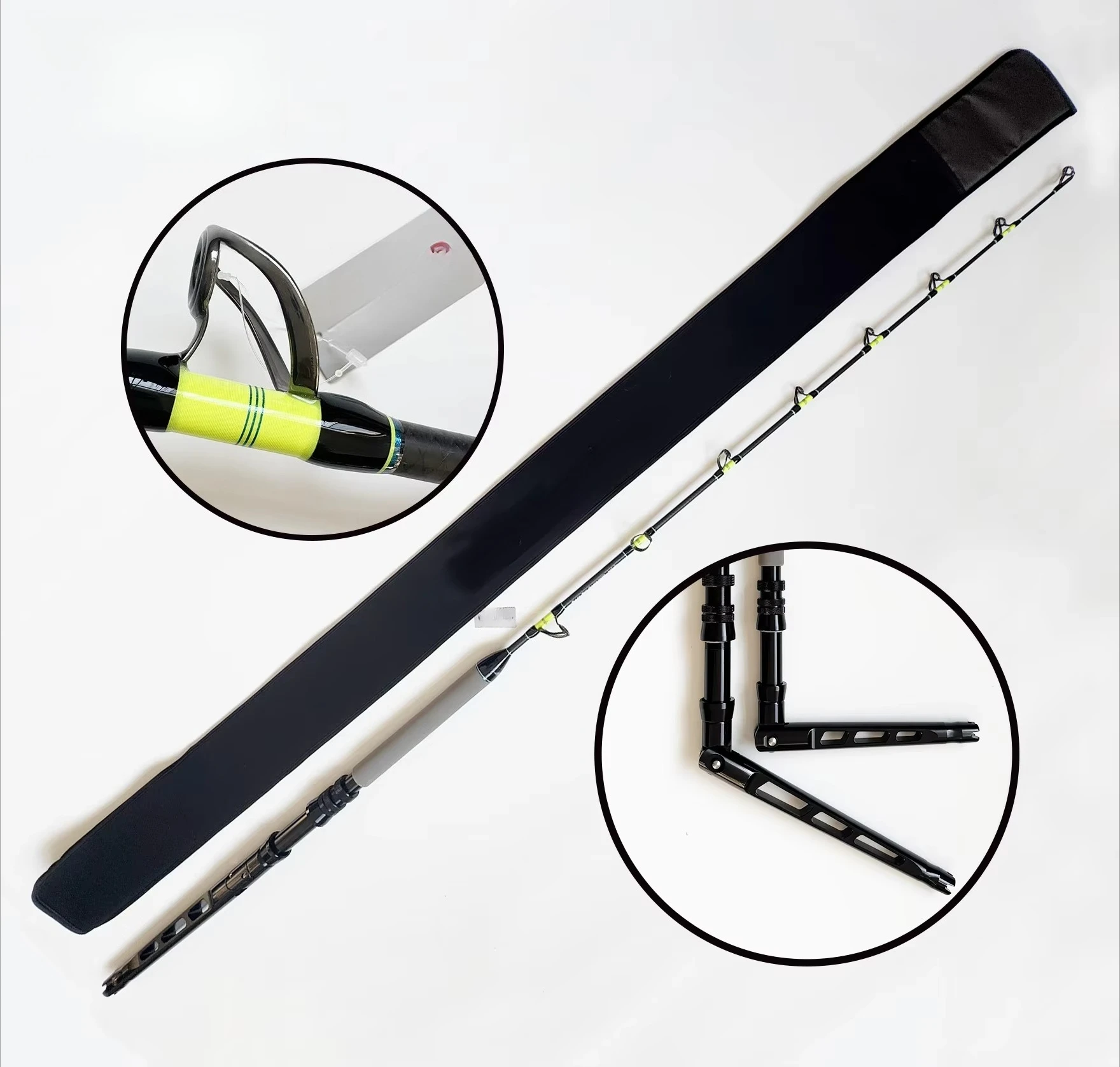 High Quality 50lb-130lb Deep Sea Big Game Trolling Fishing Rods for Ocean Boat Carbon Fishing Rod