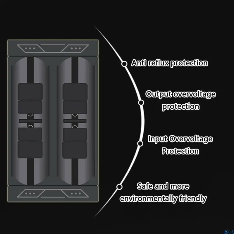 R91A компактно кнопка зарядное устройство для батареи для LIR2450 LIR2477 Защита от батареи.