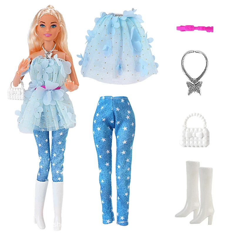 Mix Style Ubrania dla lalek Baby Dolls Party Dress Fashion Sport Casual Outfit Ubrania dla lalek Barbie Dom Akcesoria Dziewczynka Zabawka Prezent