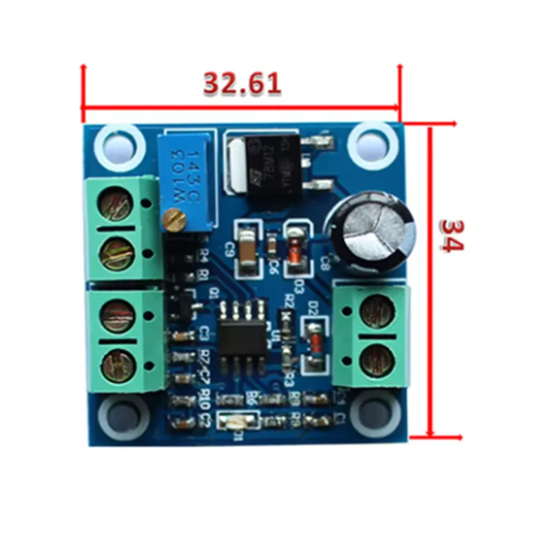 1 szt. Konwerter częstotliwości napięcia 0-1KHz na 0-10V Moduł konwersji sygnału cyfrowo-analogowego — zdjęcie produktu 5