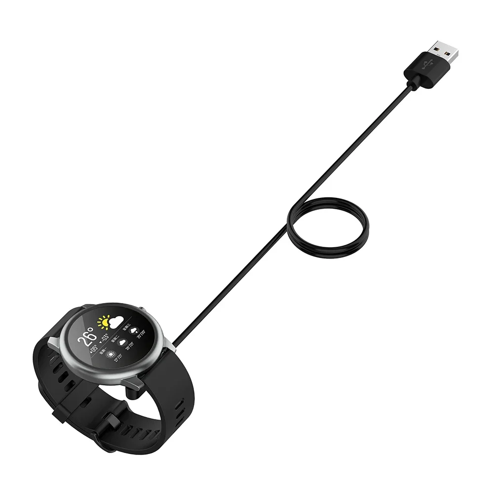 شاحن USB سريع لـ Haylou Solar RT LS05/Ticwatch GTX CXB01/YAMAY SW022 W26 محول الطاقة Imilab kw66 كابل شحن