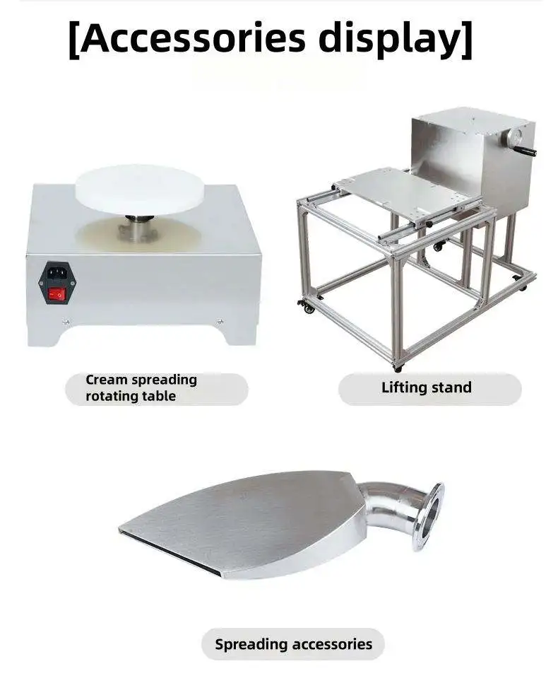 Small Automatic Commercial Intelligent Touch Screen Cake Coating Bread Cream Coating Machine
