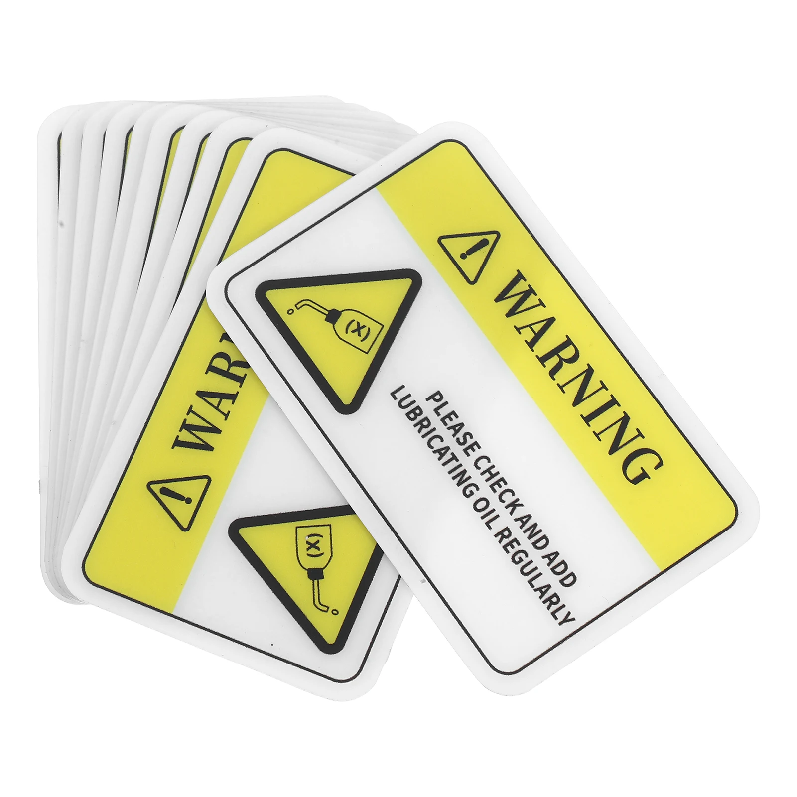 

10pcs Warning Stickers Safety Voltage Machinery Signs High Visibility PVC Labels Reflective Decals Anti Static Caution Stickers