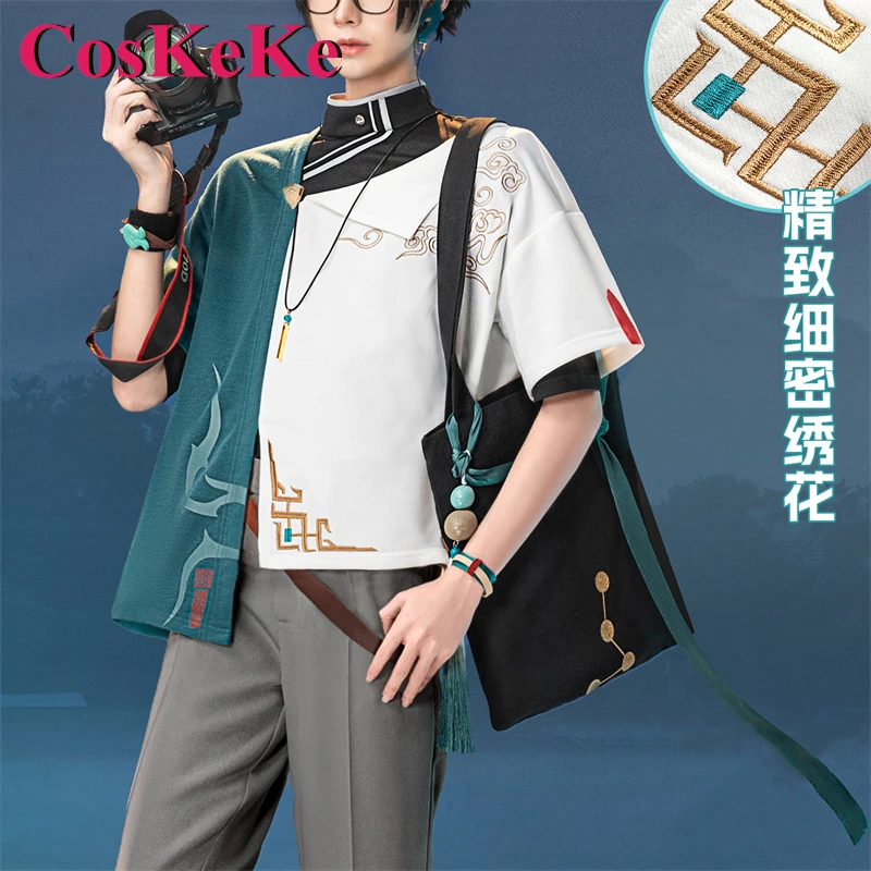 CosKeKe-Disfraz de Anime de Dan Heng, traje de riel de estrella, Xidi Hongcun, guapo, informal, ropa de juego de rol, uso diario, nuevo