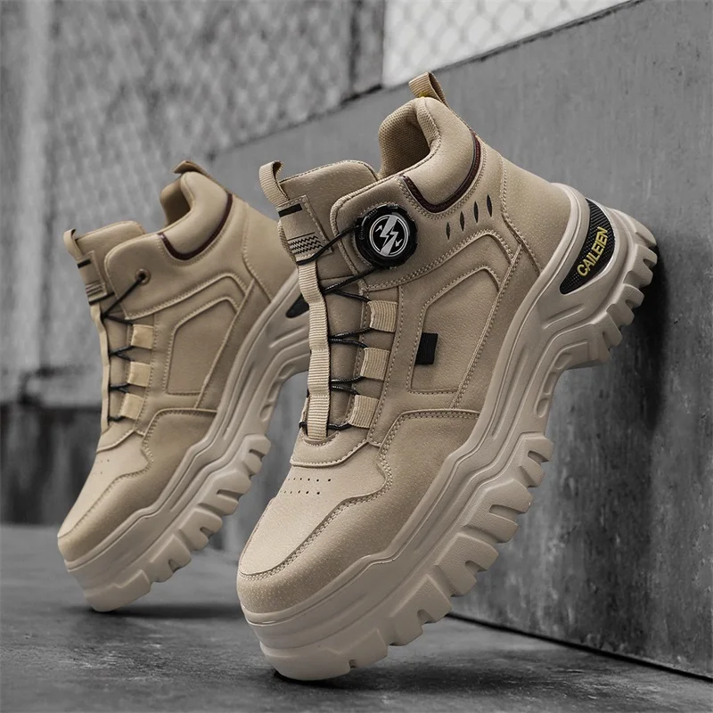 

Мужские водонепроницаемые спортивные уличные походные ботинки для охоты и скалолазания, мужские армейские тактические ботинки для пустыни, Zapatos Hombre