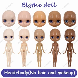 ICY DBS Blyth Doll 30cml Multiple Skin Tones Bald Head 19 Joints Body Doll No Wig No Makeup Practice for Beginner DIY Doll Gifts