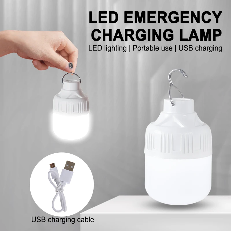 1/2/4/8 قطعة في الهواء الطلق USB قابلة للشحن LED مصباح لمبات سطوع عالية ضوء الطوارئ ربط التخييم فانوس محمول أضواء ليلية