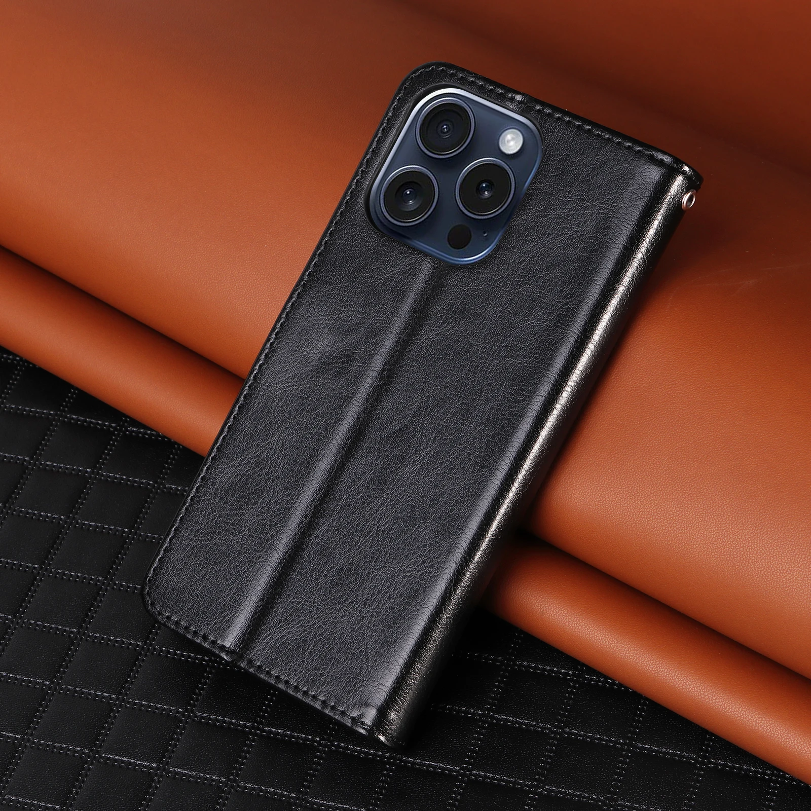 Artificial Leather Phone Case for Redmi Note9 Pro Note11 Note13 4G Note13 Pro 5G Wallet Flip Card Slot Phone Case