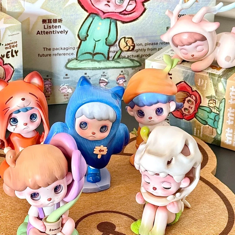 

Anmoo Listen Attentively Series слепая коробка Anmoo Mystery Box милый орнамент игрушка кукла фигурка периферийные устройства для девочек сюрприз подарок на день рождения