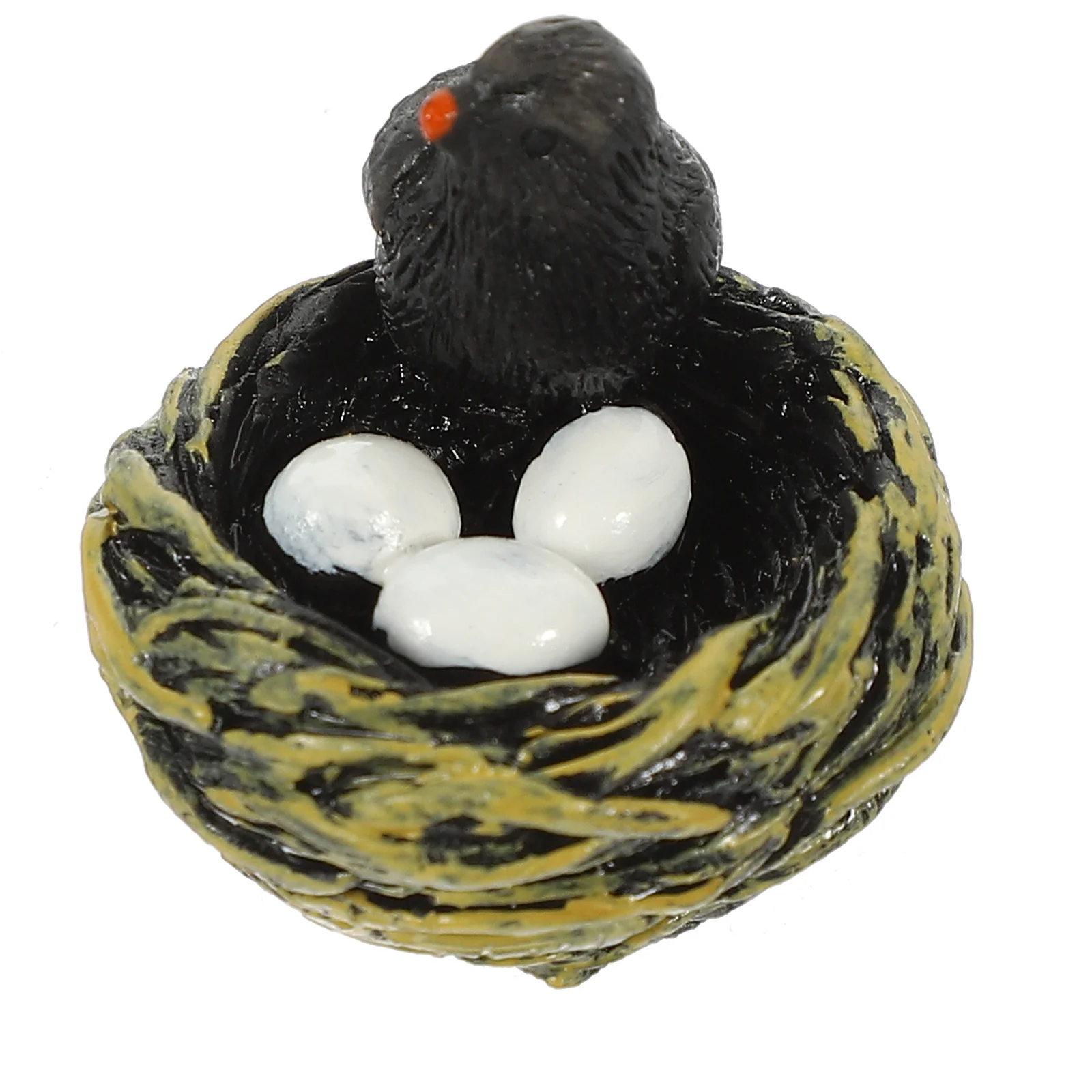 

Mini Artificial Bird's Nest Crafts Decoration Garden Ornament Accessory The Nests Black Resin Miniature Figurines Bonsai
