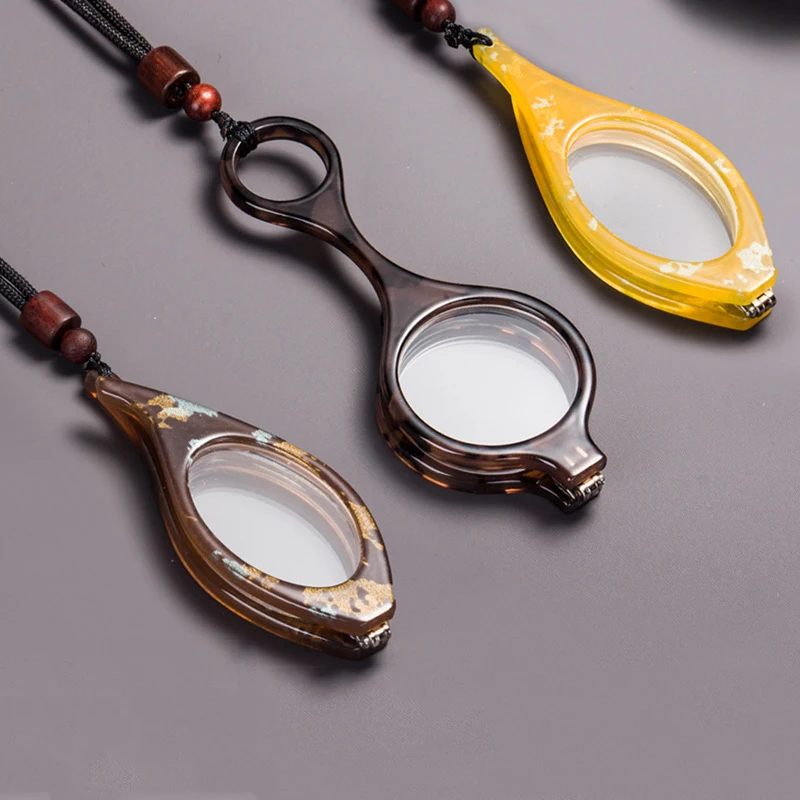 جديد المحمولة معلقة الرقبة طول النظر الشيخوخي النظارات قابل للتعديل للطي الرجعية إطار كامل نظارات للقراءة الرجال نظارات نسائية نظارات #1