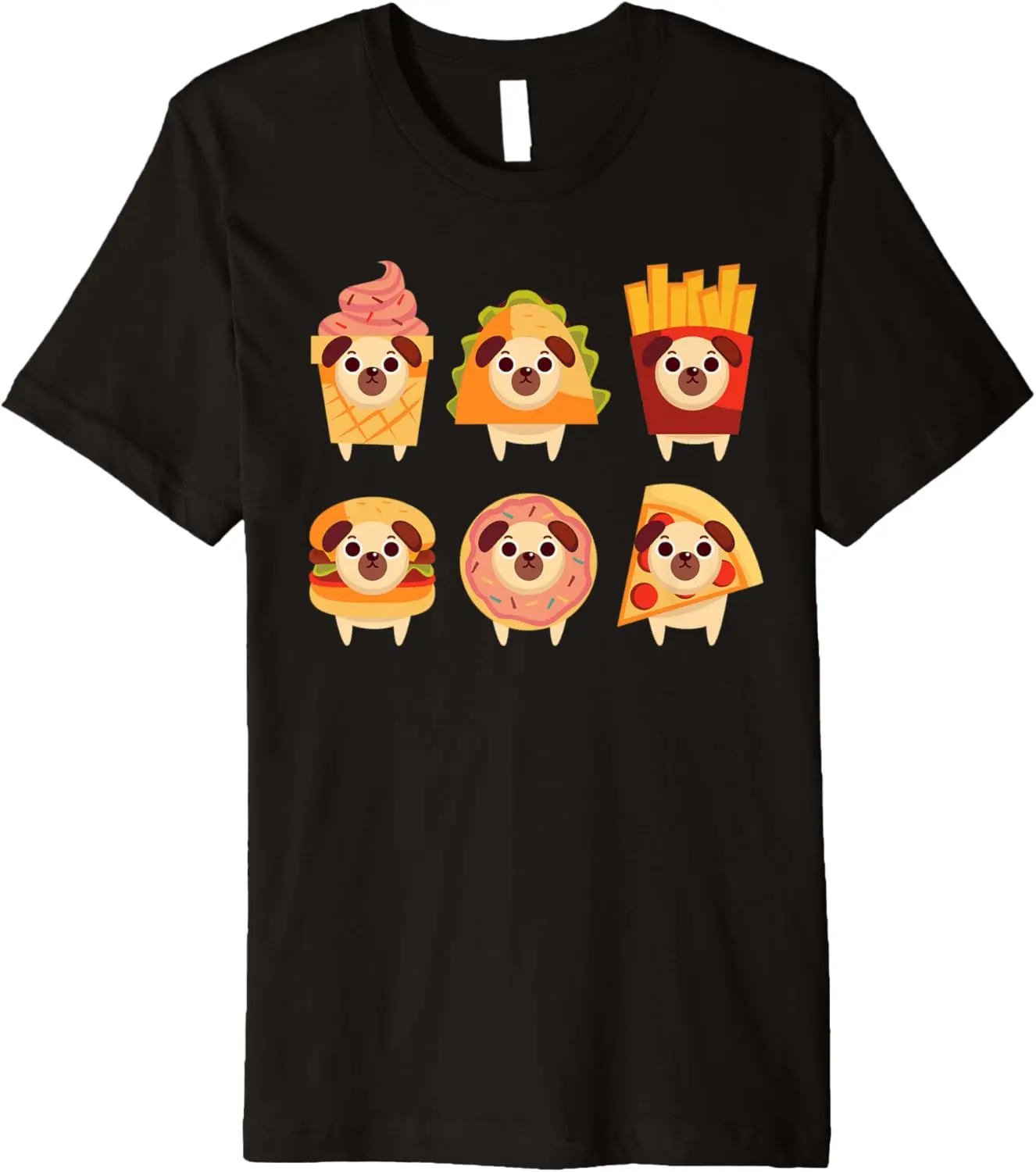 

Funny Fast Food Pug Kids Costume Pug Youth Pajama