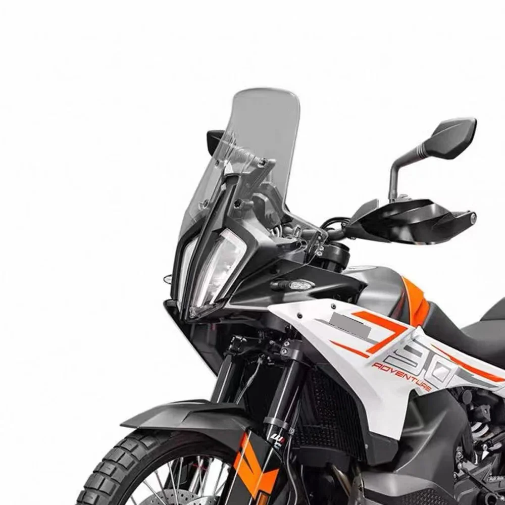 For  790 890 ADV Adventure 790adv 2019-2022 2020 Motorcycle Acrylic Rally Windshield Wind Deflector Screen Shield Windscreen