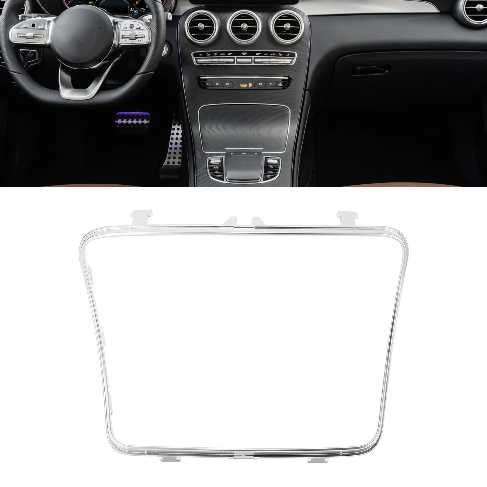 

Car Console Cup Holder Panel Decoration Cover Trim For Mercedes-Benz W205 C205 W253 X253 C253 2015-2021 A2056800310
