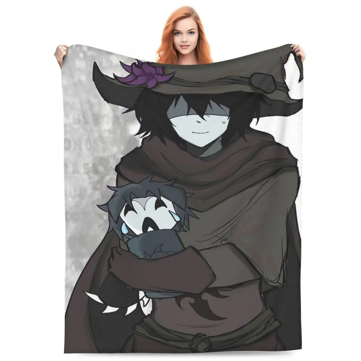Azuretime Anime Azure Two Time Forsaken Blankets Fleece Sofa Throw Blanket Super Soft for Couch Bedding Throws Bedspread Quilt