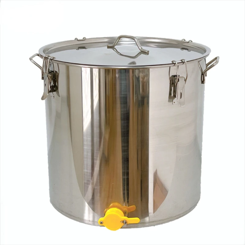 

Beekeeping Equipment Large Capacity Honey Bucket Stainless Steel Honey Jar