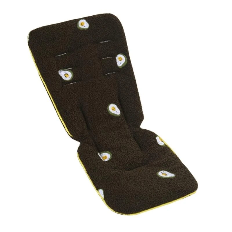 J15U لينة الصوف الطفل يدفع باليدين مقعد بطانة العالمي عربة لوحة قطن حصيرة دافئة النوم فراش داعم رأس وسادة #5