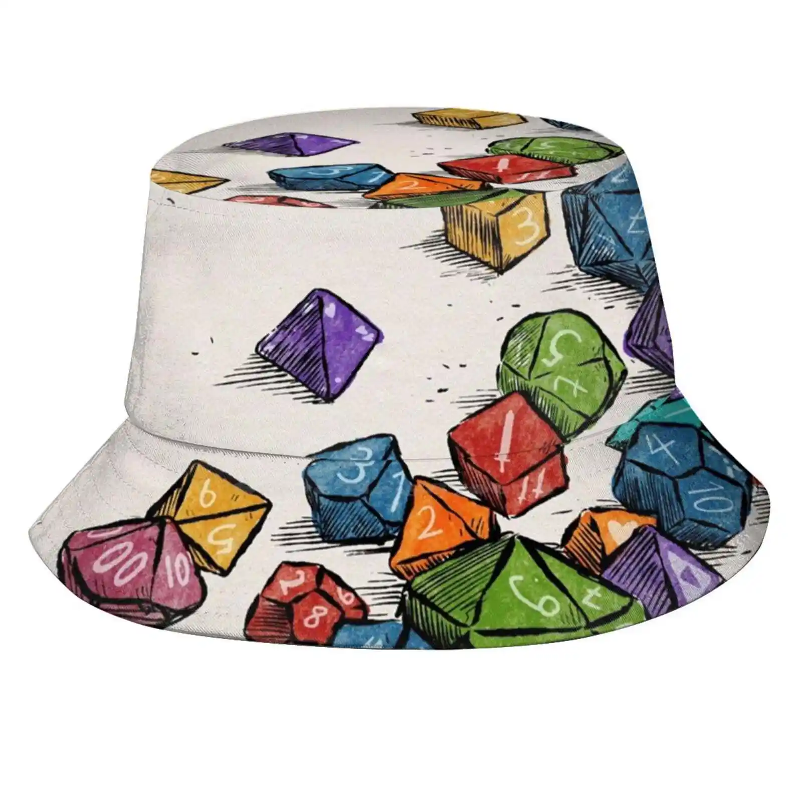 Never Enough Dice Sun Cap Fisherman Hat Bucket Hats Cube Dnd Pnp Rpg Leaner Leadermarked Board Games Dice Games