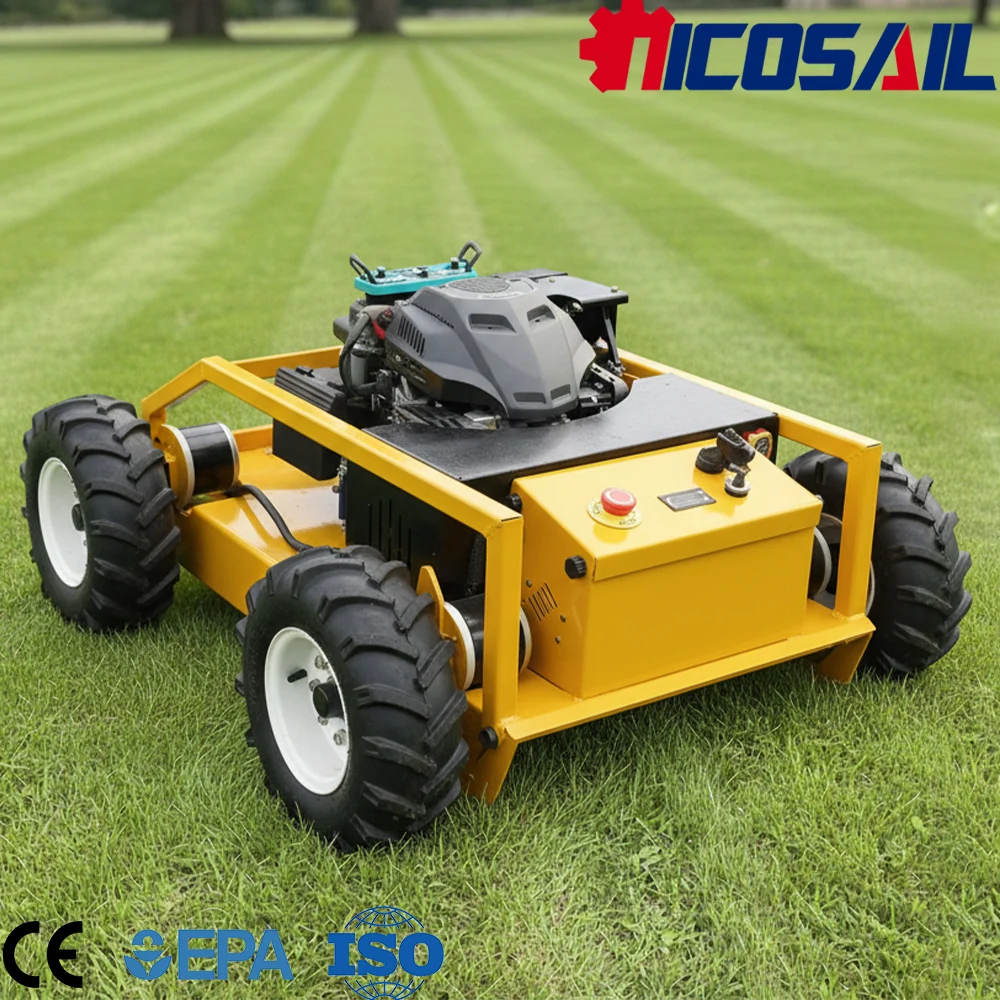 Mini Lawn Mower 500mm Custom CE Certified Remote Control Grass Cutter for Farm Garden and Field Jobs