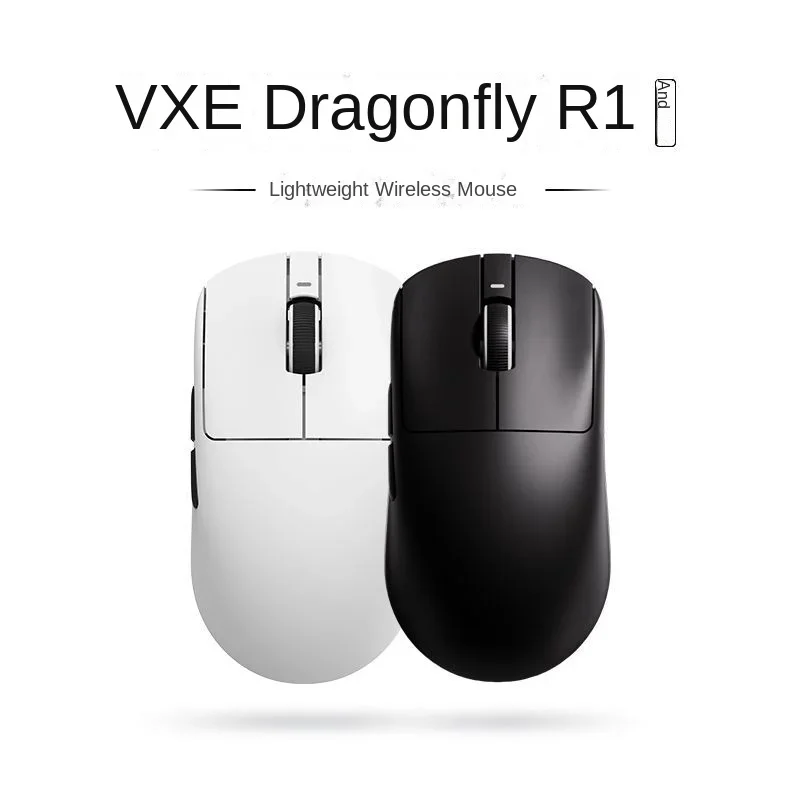 vxe dragonfly r1 mouse profissional para jogos ergonomico sem fio esports bateria de longa duracao paw3395 01