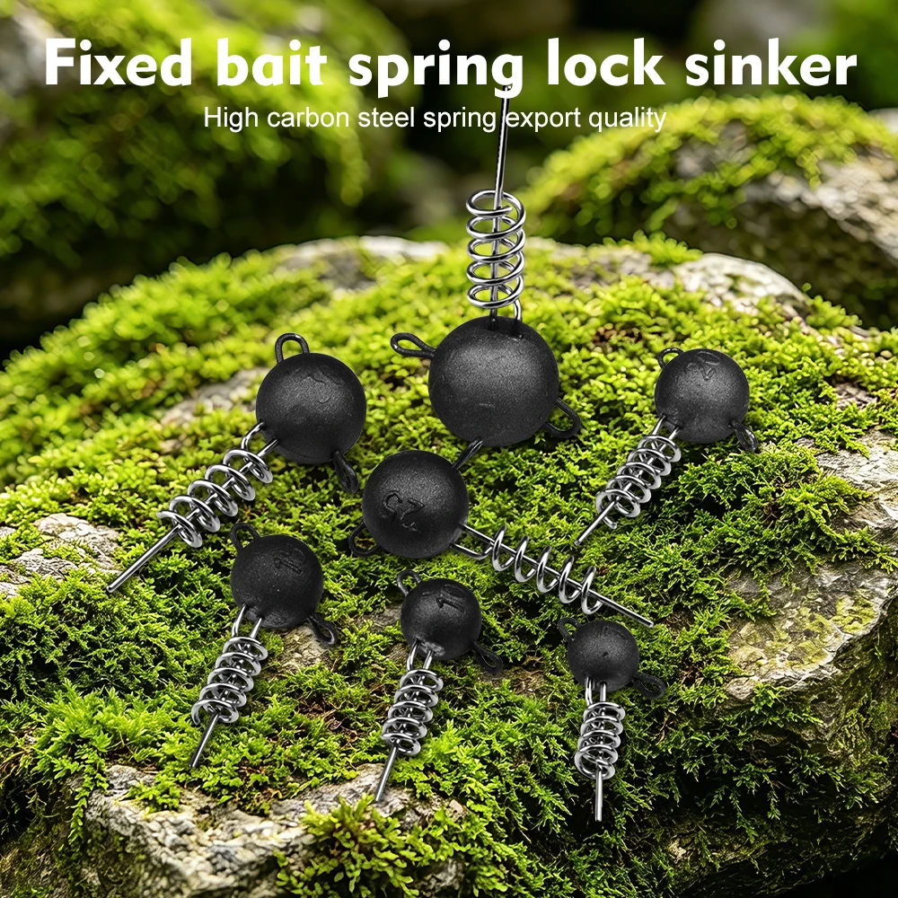 Proberos 5pcs Corkscrew Jig Head With Screw Spiral Rubber Fish Softbaits Screwball 6.8g - 48.8g Fishing Tackle Weight