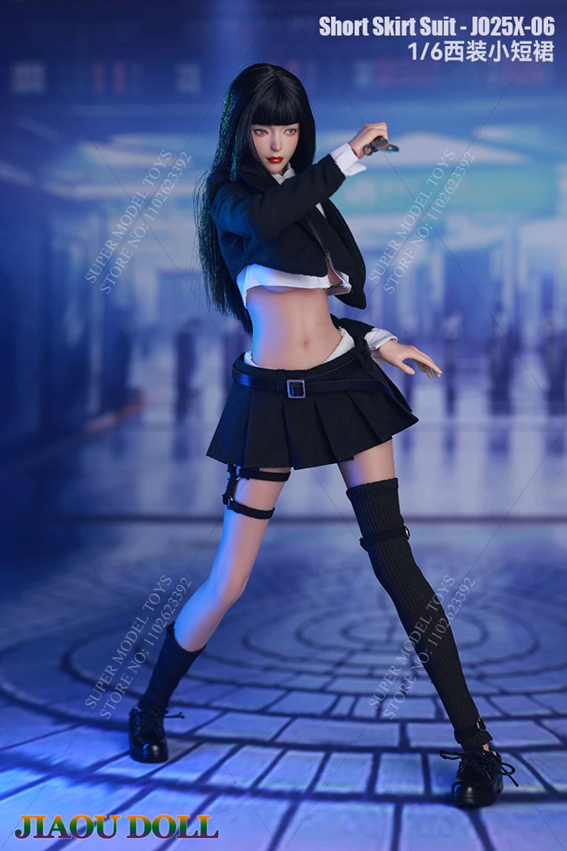 Em estoque JO25X-06 escala 1/6 feminino soldado roupas acessório saia curta terno para figura de ação de 12 polegadas modelo boneca corpo