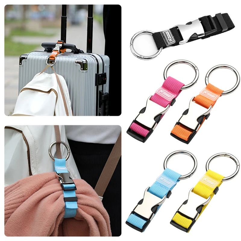 Multi-purpose Travel Luggage Fixed Strap Backpack External Strap Metal Portable Strap Durable Nylon Adjustable Luggage Belt