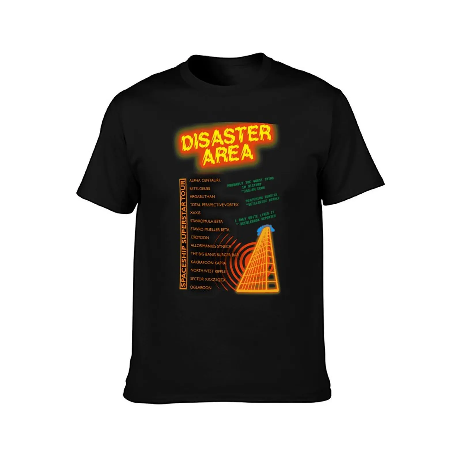 Hitchhikers Guide - Disaster Area Tour T-Shirt Work Utility Short Sleeve Shirt T-Shirt