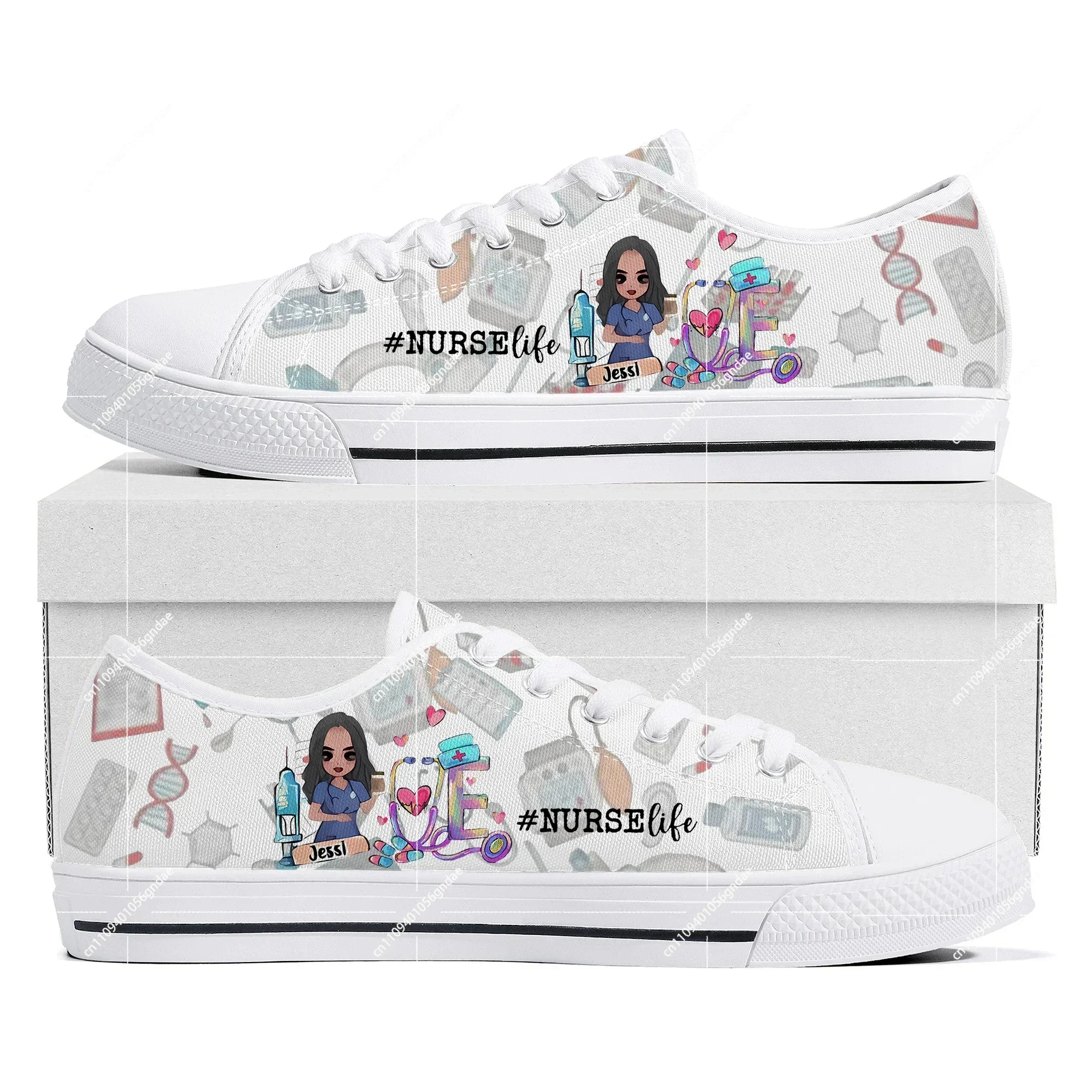 Baskets basses en toile à moti - Women'S Shoes Nursing avis et prix