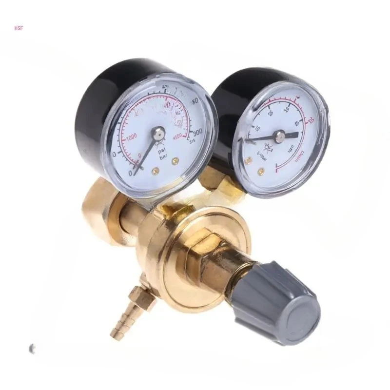 Argon CO2 Gauges Pressure Reducer Mig Flow Meter Control for Valve Shows Pressure for Carbonating and Dispensing Compact