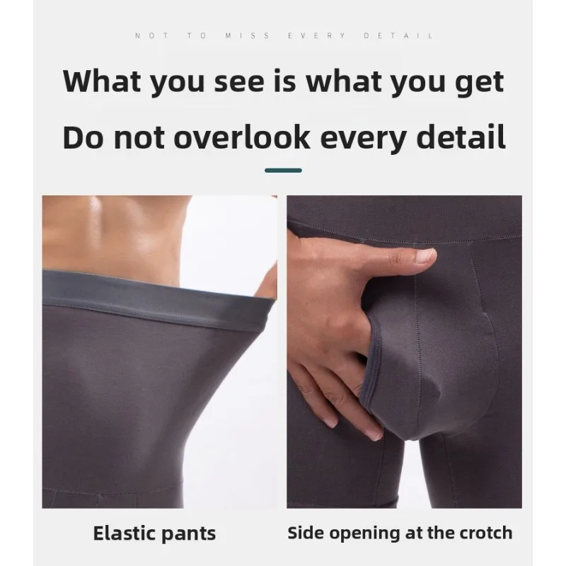 Mutandine da uomo a vita alta in cotone quattro stagioni tinta unita traspirante protezione della vita pantaloncini di protezione della pancia testa Tuck