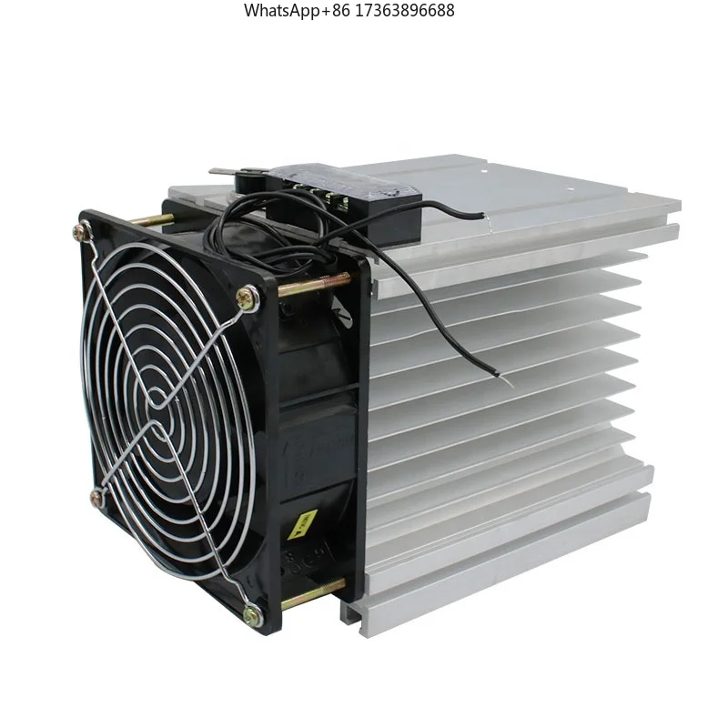 Y-150 Radiator Heat Sink 100A 120A Fan Miniature Size High Power Contact Load Epoxy for Three Phase SSR Solid State Relay