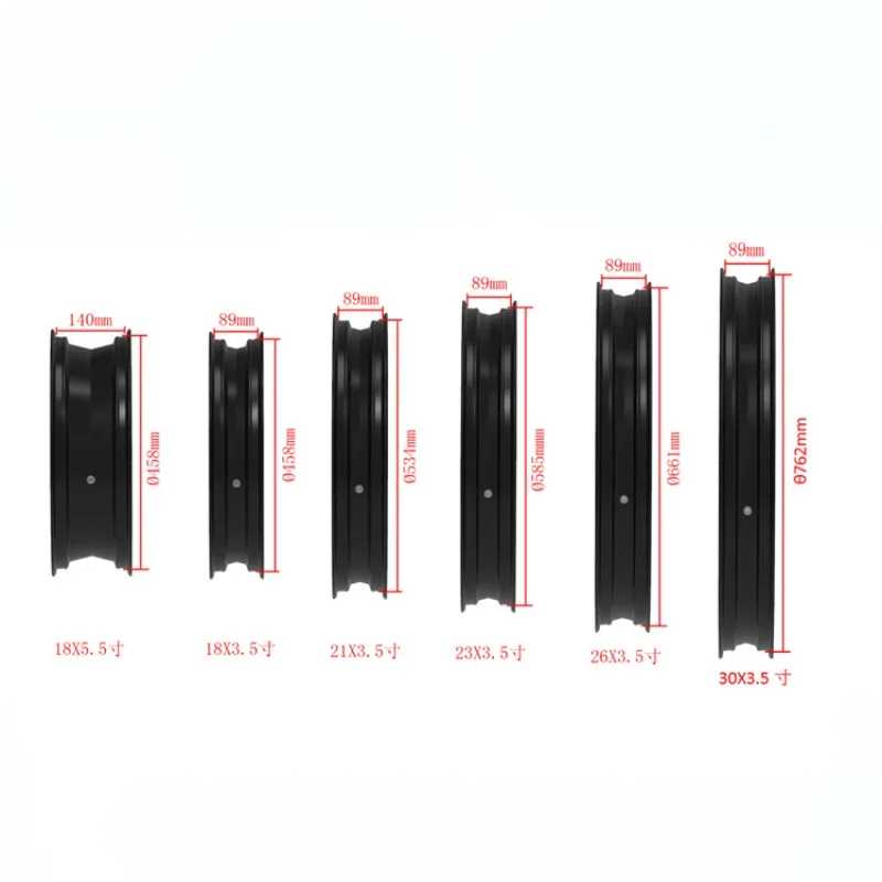 Cubo traseiro forjado de pneu largo grande de 18 * 8,0 polegadas, aro