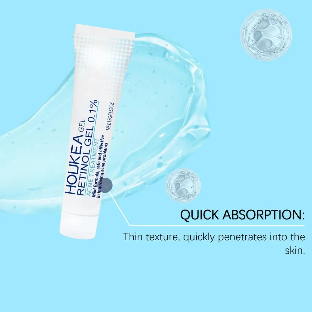 Retinol Soothing Gel Cream 15g Refreshing Calming Clear Acne Lightweight Multi Effect Moisturizing Skin Care Restore Softness