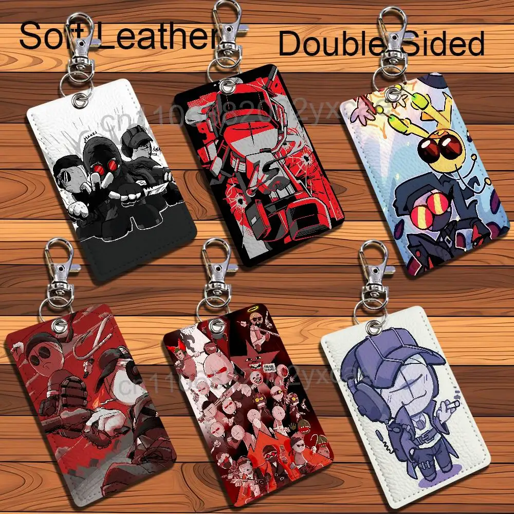 

Combat team Madness Combat Card Holder With Keychain Executive Protection For Bank Credit Subway Bus Case