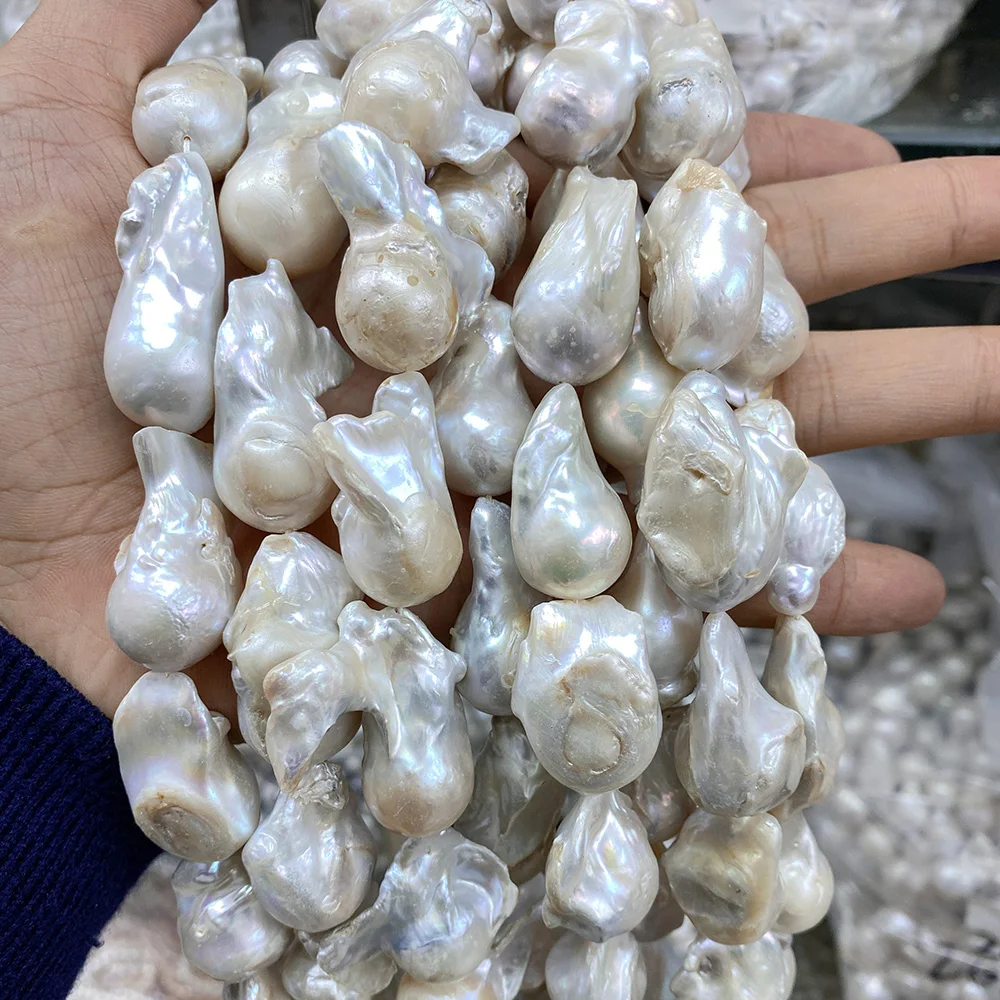 Genuine Irregular Natural Pearl Beads High Quality Baroque Pearl Charms Beads For Jewelry Making Necklace DIY Pendant Earrings