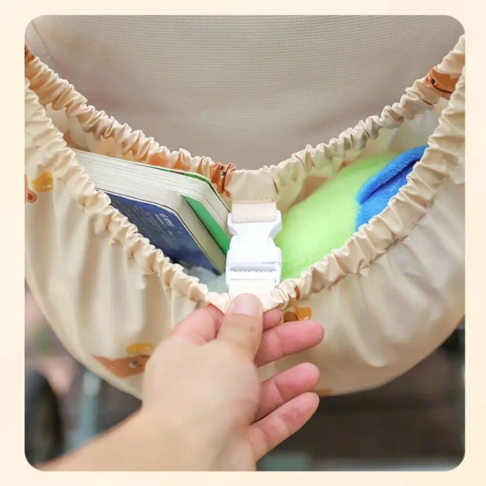 

Multifunction Baby Stroller Storage Bag Cartoon Large-capacity Baby Pram Hanging Bag Diaper Bottle Bear Rabbit Mommy Bag